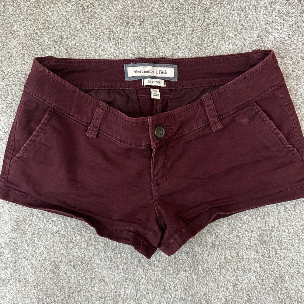 ❌SOLD❌Abercrombie Burgundy Shorts